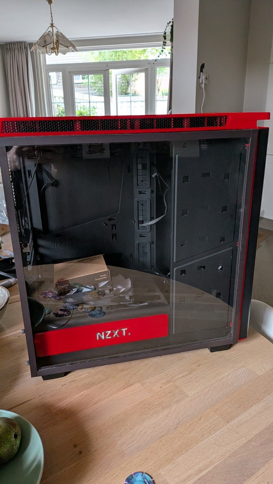 NZXT H440 PC-kast - Zwart/Rood, Computers en Software, Ophalen, Gebruikt