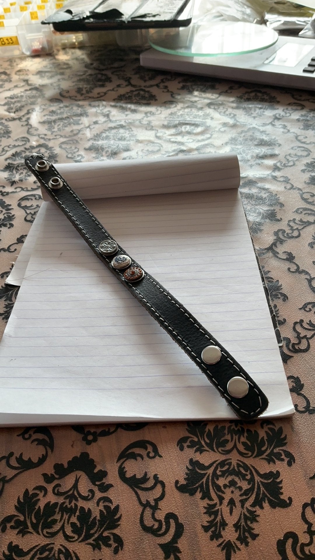 Armband met drukkers voor 1.25, Sieraden, Tassen en Uiterlijk, Ophalen of Verzenden, Zo goed als nieuw