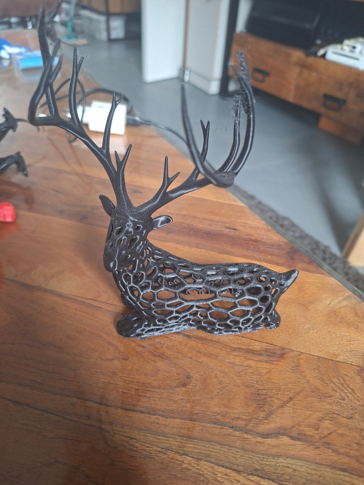 3d geprinte hert, Ophalen