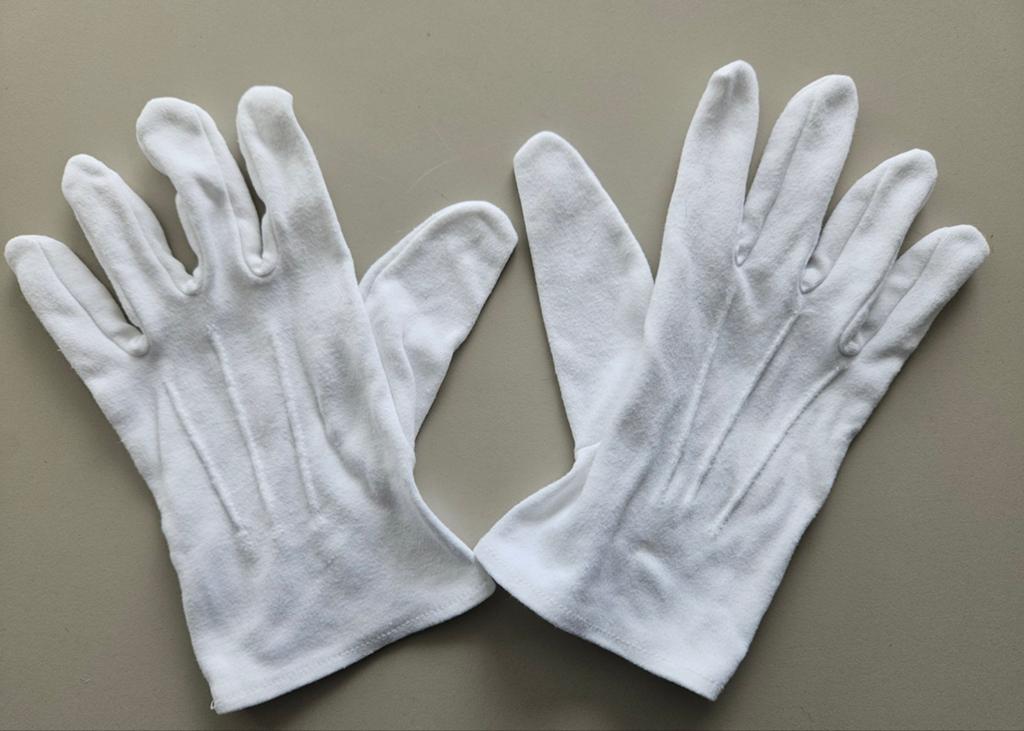 Parade handschoen wit, Ophalen of Verzenden, Landmacht, Nederland, Kleding of Schoenen