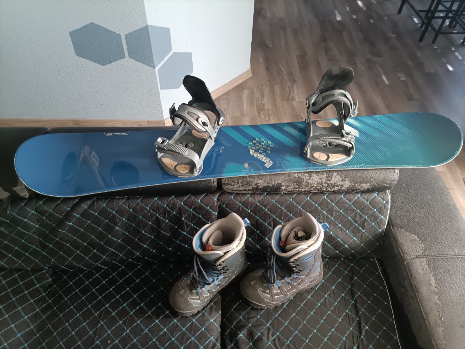 Snowboard set met Burton draagrugzak, Overige merken, Gebruikt, Overige typen, Ophalen of Verzenden
