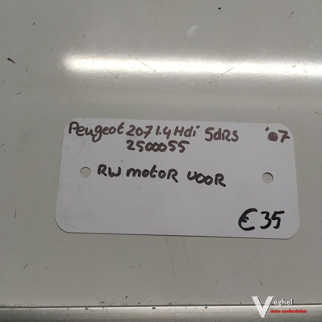 Peugeot 207 1.4 hdi 5drs 2007 2500055  Ruitenwissermechaniek, Gebruikt, -, -, Ophalen of Verzenden