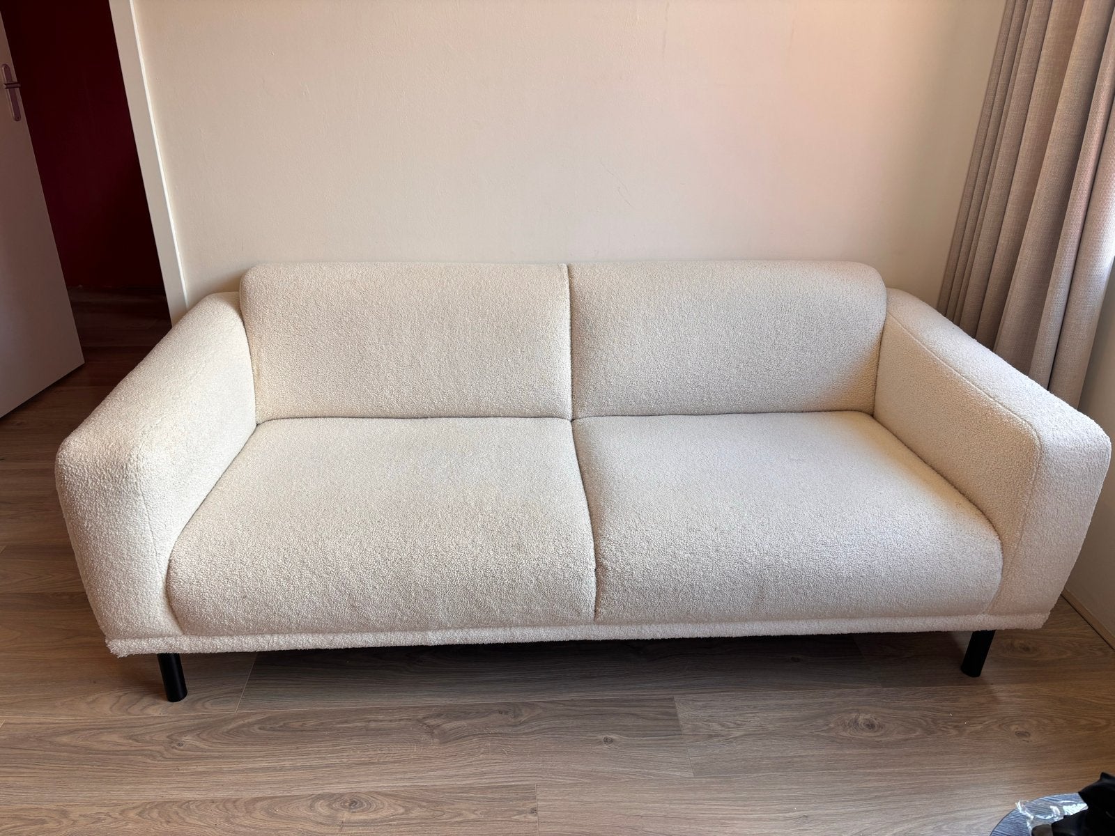 Witte teddy bank, Ophalen, Gebruikt, 150 tot 200 cm, Tweepersoons