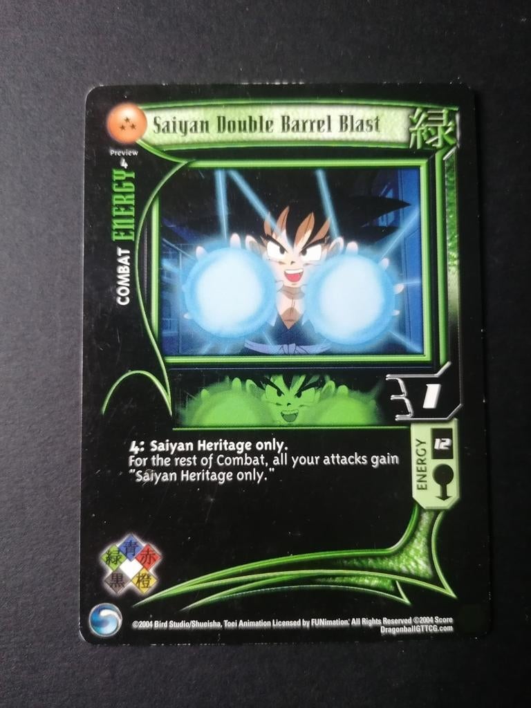 Saiyan Double Barrel Blast Preview 4 Lost Episodes Saga - DB, Ophalen of Verzenden, Zo goed als nieuw