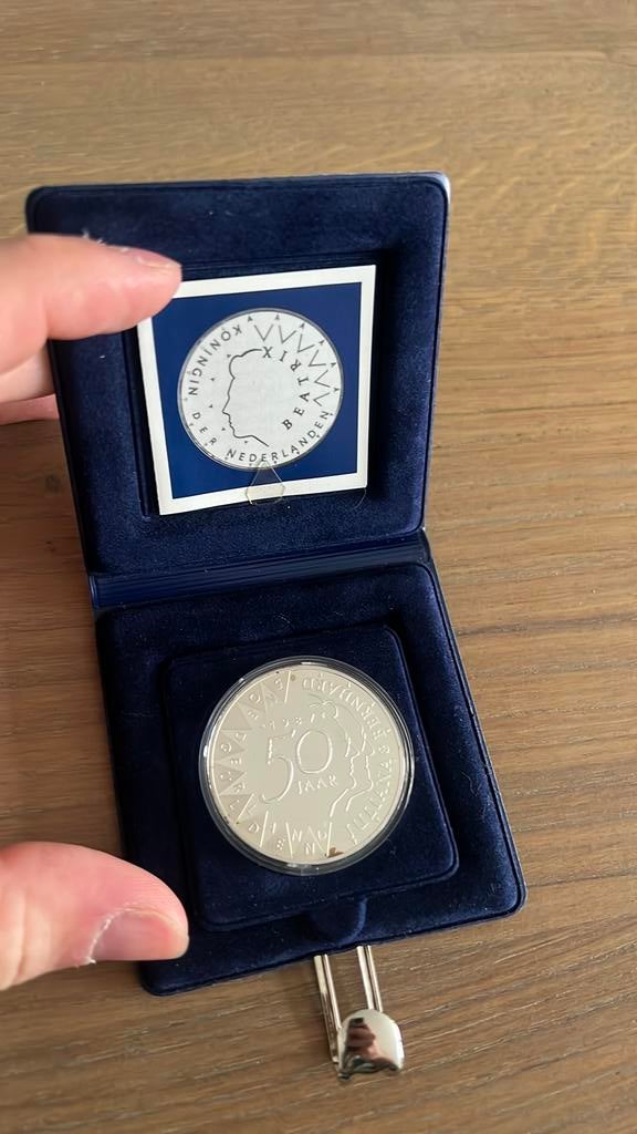 Nederland 50 gulden 1987 Juliana en Bernhard Proof, Ophalen of Verzenden, Koningin Beatrix, 50 gulden