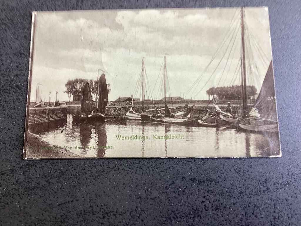 Wemeldinge .  Clinge.   Schepen., Verzenden, Voor 1920, Gelopen, Zeeland