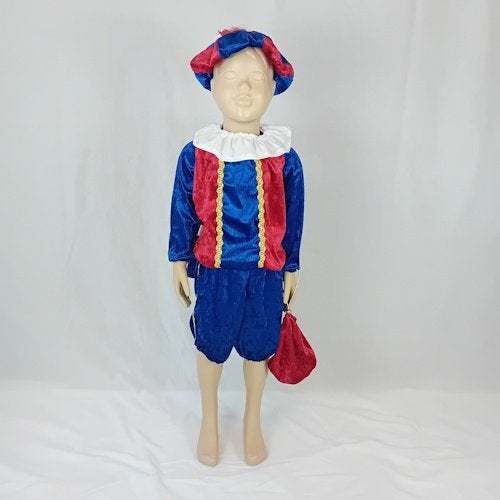 Nieuw pietenpak met cape maat 98 merk Markeys, 9407 JR, Nieuw, Ophalen of Verzenden, Markeys pietenpakken