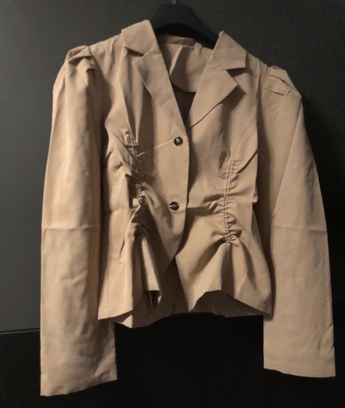 Beige blazer maat 38, Kleding | Dames, Maat 38/40 (M), Verzenden, Beige, Zo goed als nieuw