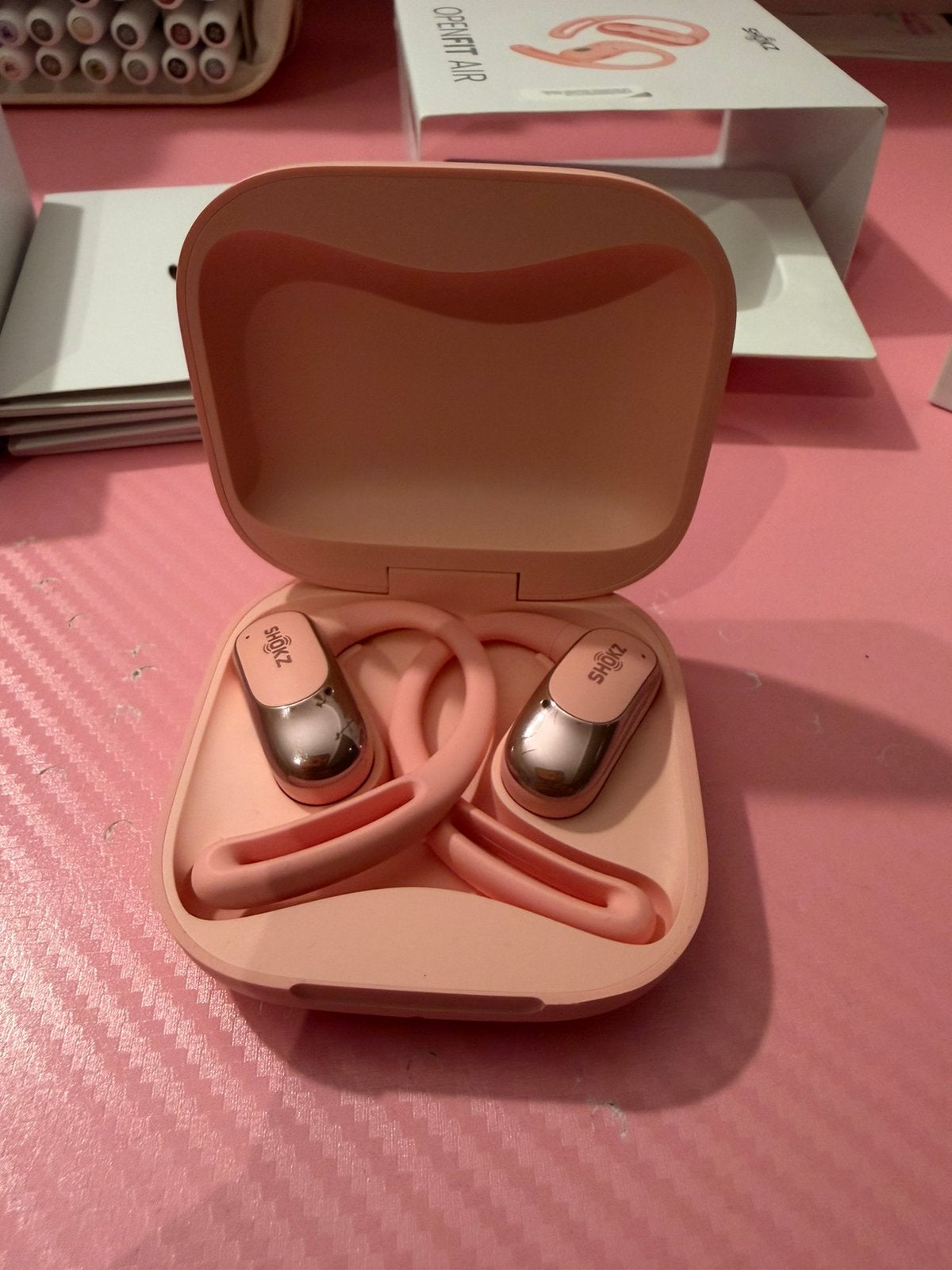 Shokz OpenFit Air Pink, Ophalen of Verzenden, Zo goed als nieuw, Overige merken