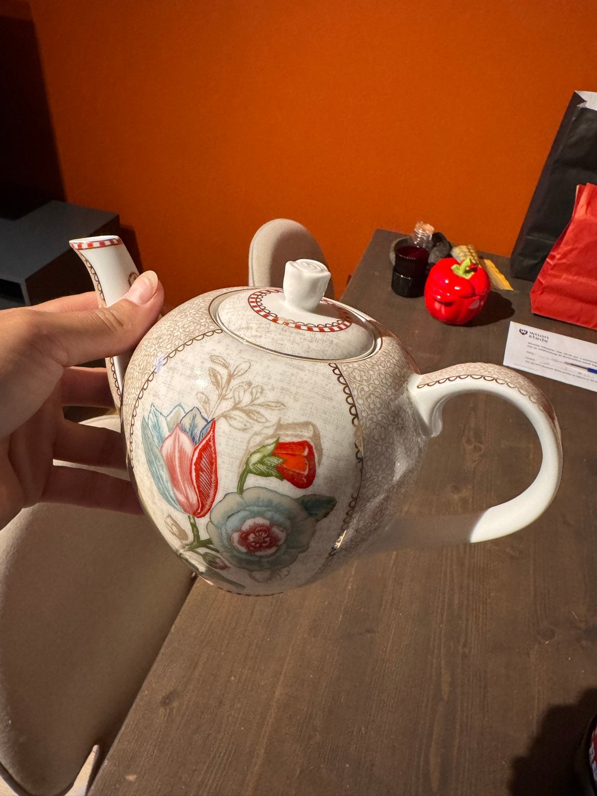 Pip Studio theepot, Theepot/fluitketel, Ophalen of Verzenden, Zo goed als nieuw, Steen/keramiek