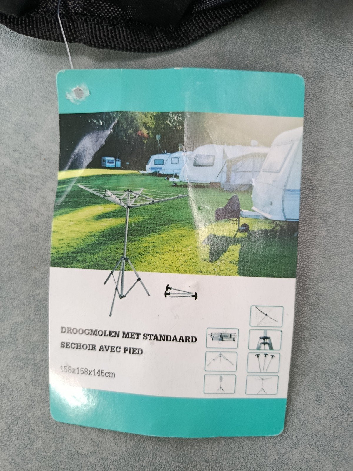 Droogmolen voor camping (inklapbaar), Ophalen, Zo goed als nieuw