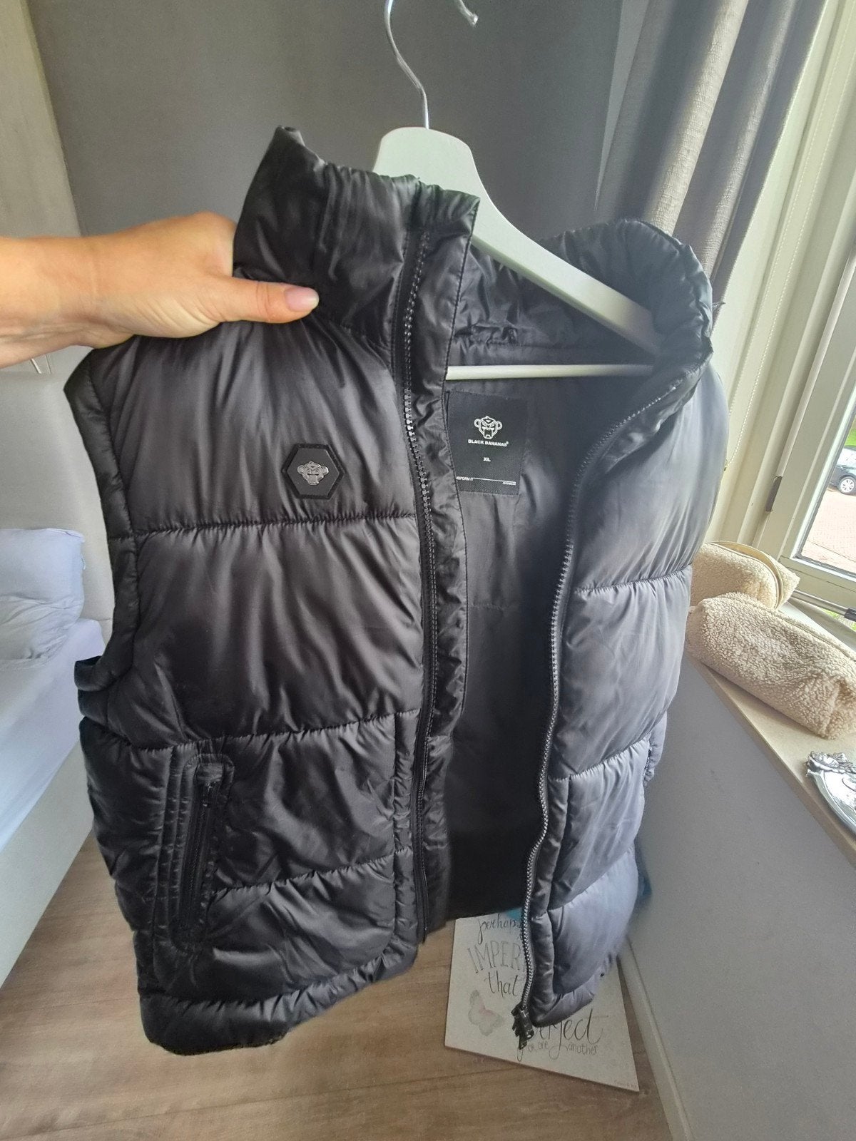 Bodywarmer tieners Black bananas 176/XL, Ophalen of Verzenden, Zo goed als nieuw, Maat 56/58 (XL), Zwart