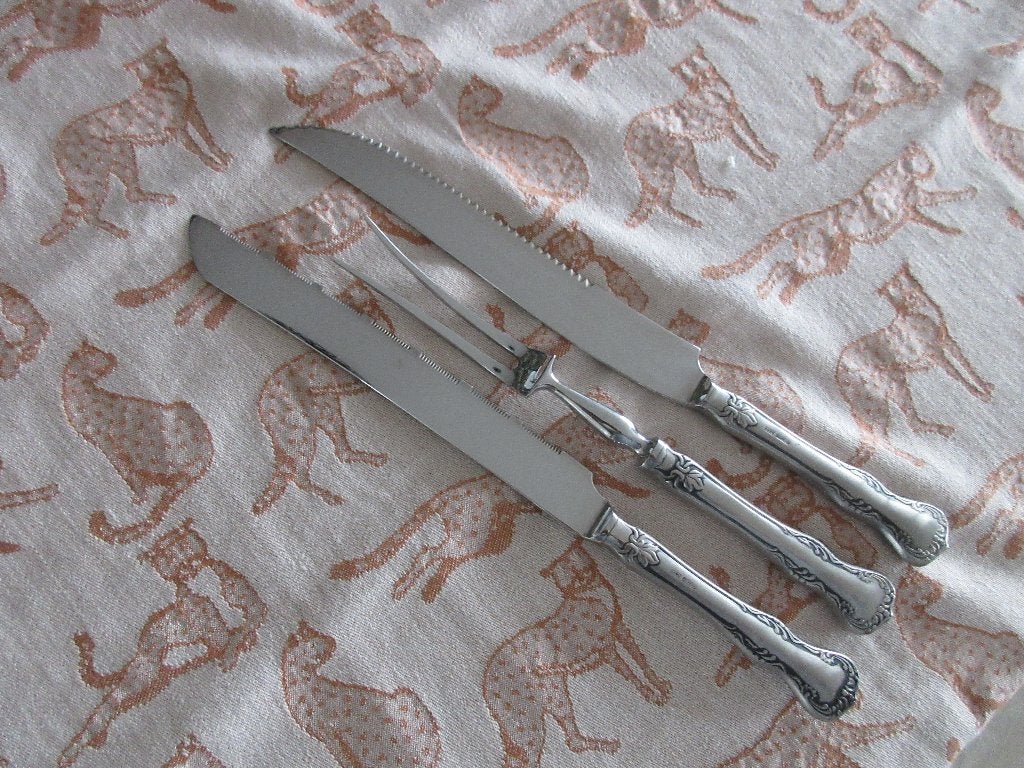 Gero Zilmeta 528 Menuet Brood/Zaagmes en Trancheercouvert, Gebruikt, Gero, Los bestek, Ophalen of Verzenden