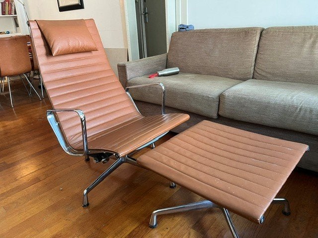 Eames design lounge stoel, Ophalen, Gebruikt, Kunststof, Minder dan 75 cm