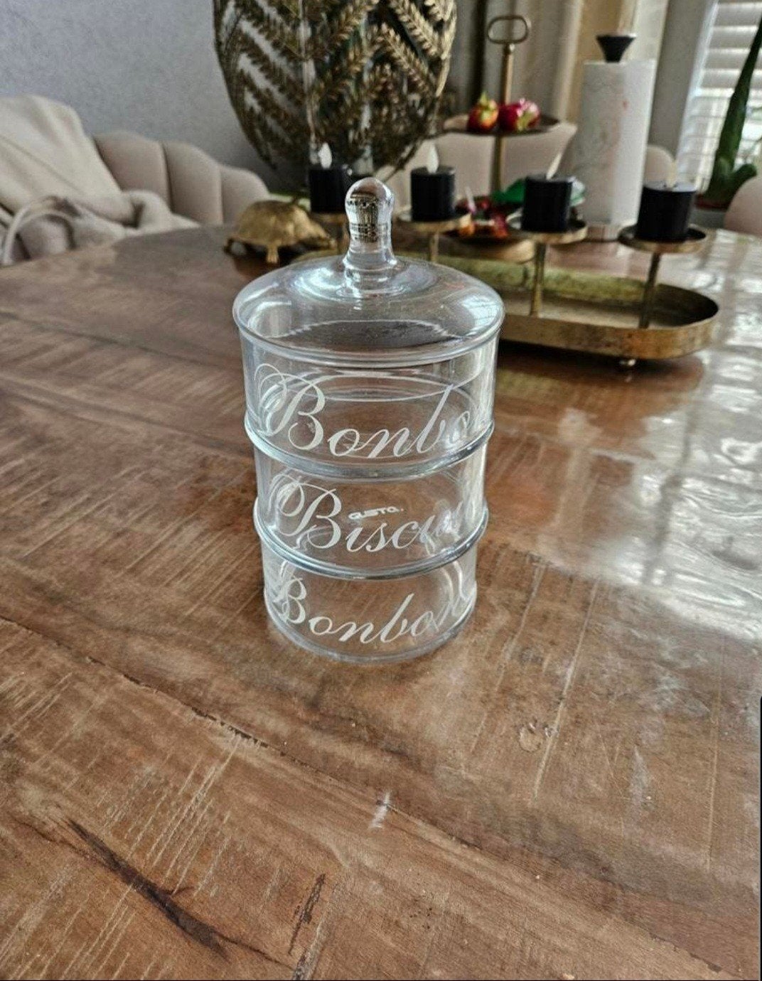 Mooie kleine etagere van glas, Ophalen, Zo goed als nieuw