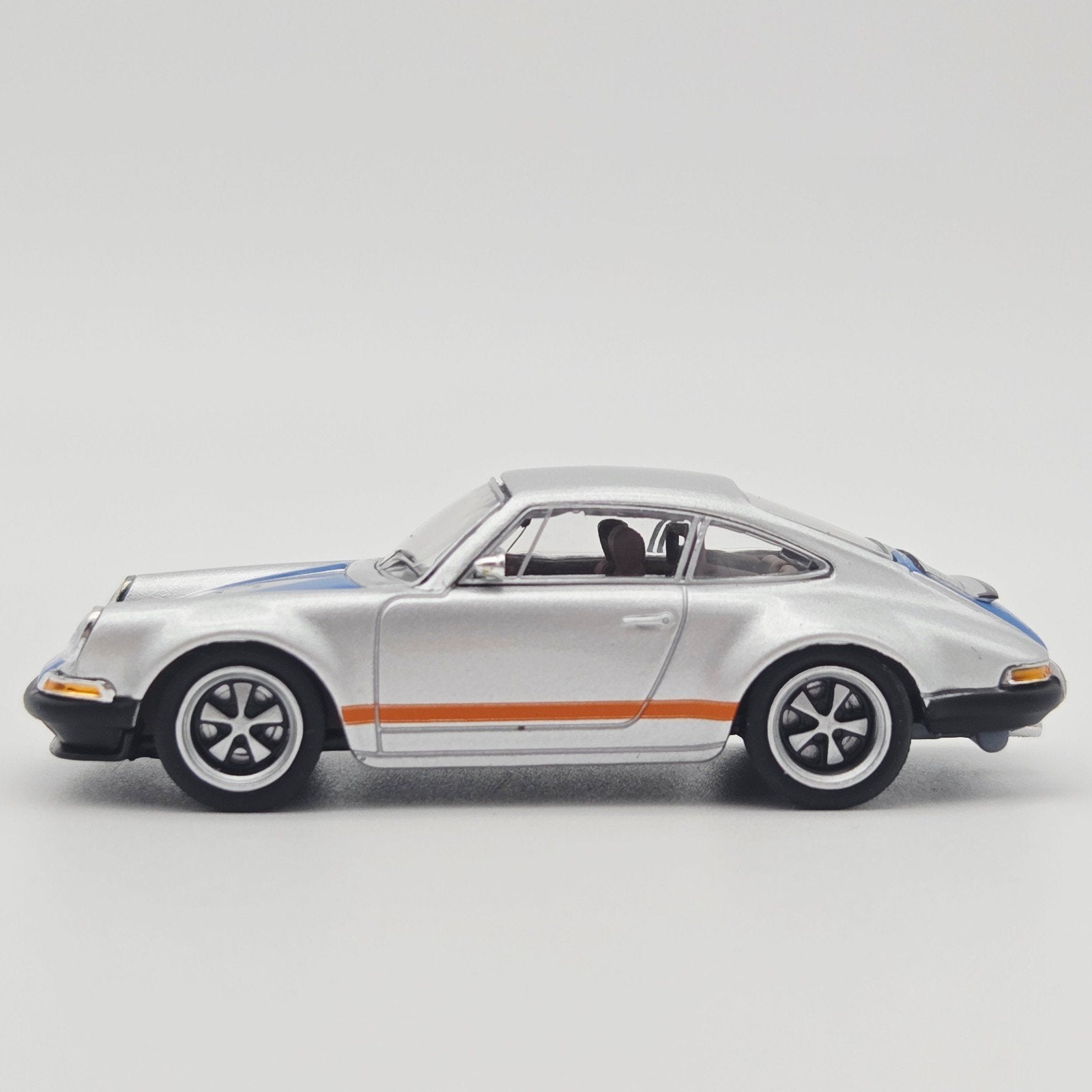 Pop Race – Porsche Singer, silver/blue, Mymodelcar@outlook.com, Auto, Ophalen of Verzenden, Pop Race