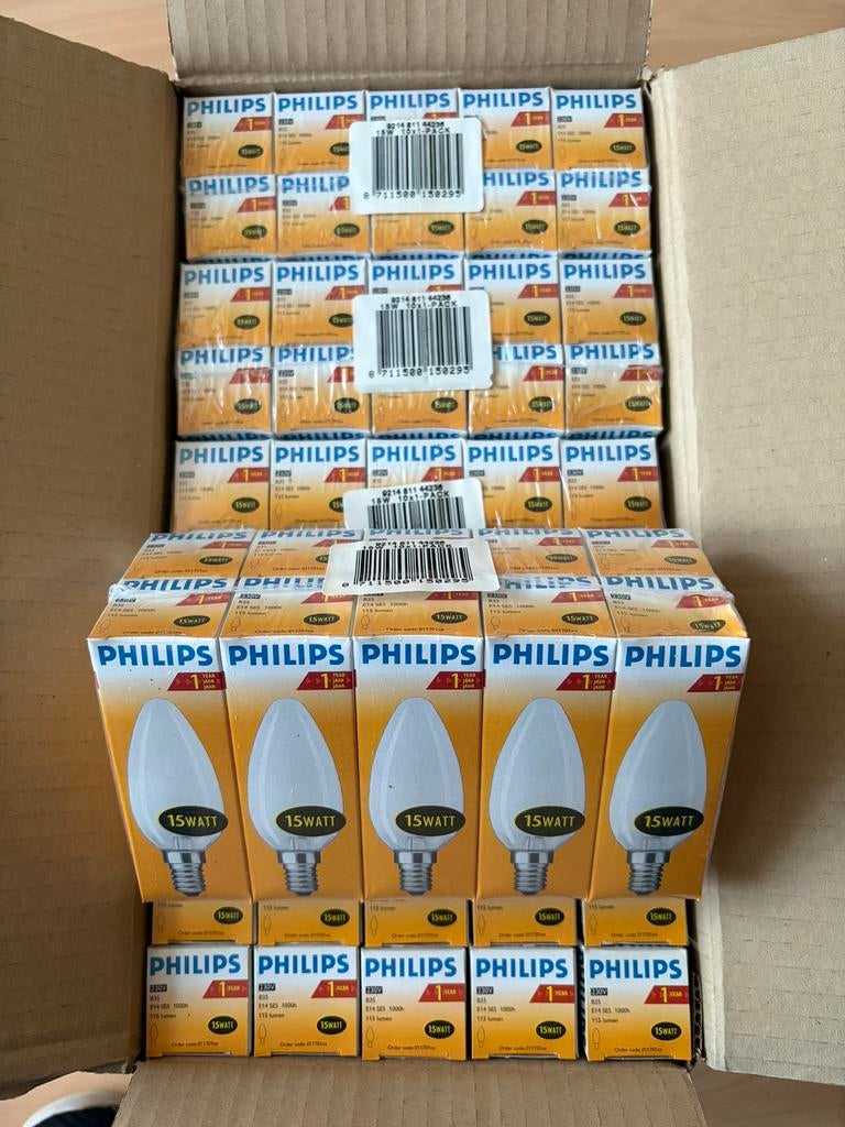 15 Watt peertjes, kleine fitting E14, 200 beschikbaar, Ophalen, Minder dan 30 watt, Gloeilamp, E14 (klein)