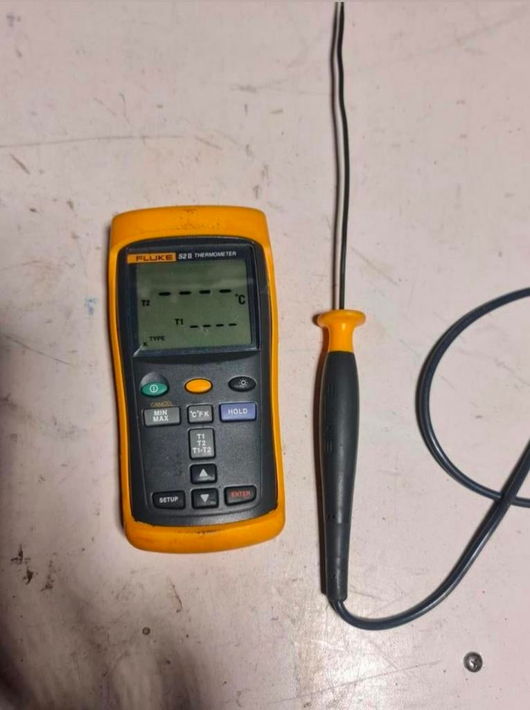 Fluke 52 II Temperatuurmeter -250 - +1372, Doe-het-zelf en Verbouw, Meetapparatuur, Fluke, Multimeter, Ophalen of Verzenden, N.v.t