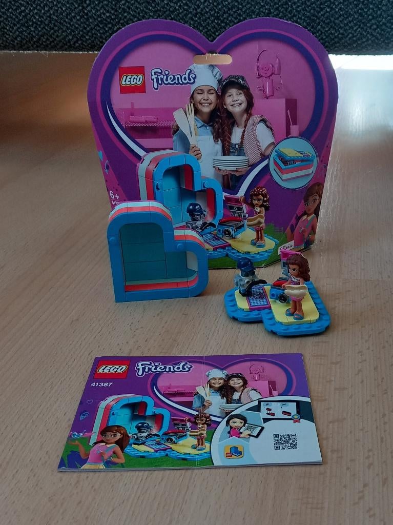 Lego Friends 41387 Olivia's hartvormige zomerdoos hart doos, Kinderen en Baby's, Speelgoed | Duplo en Lego, Lego, Nieuw, Friends