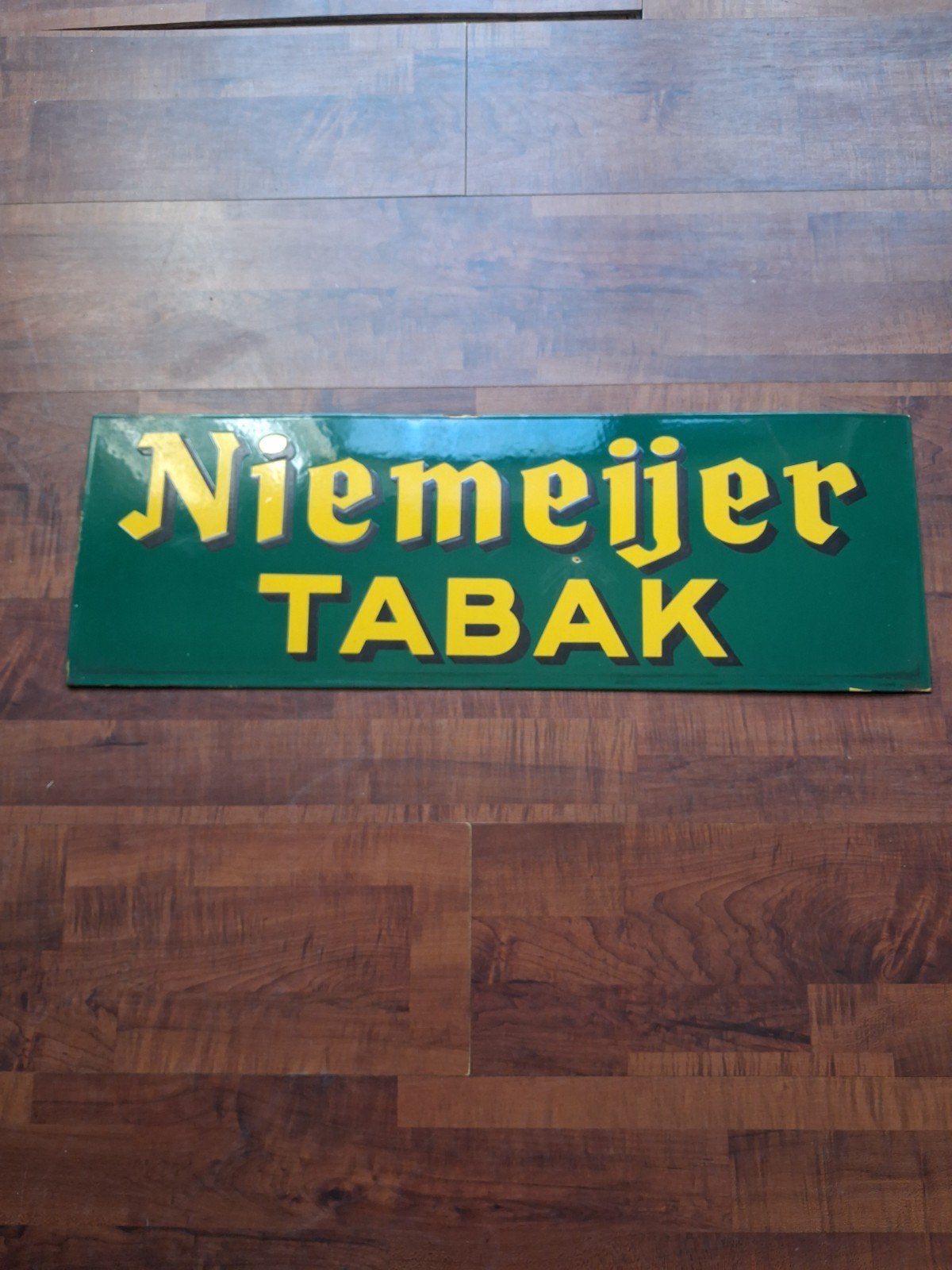 Vintage Niemeyer Tabak emaille reclamebord, Ophalen of Verzenden