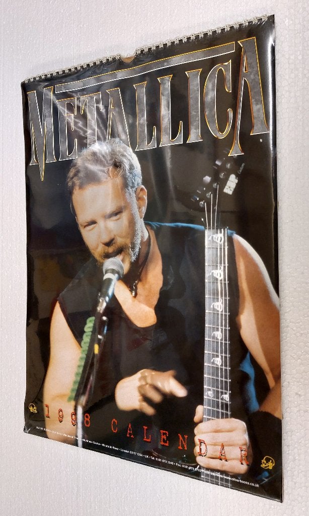 Metallica 1998 KALENDER - ORIGINEEL EN GESEALED !, Gebruiksvoorwerp, Ophalen of Verzenden, Metallica, NvT