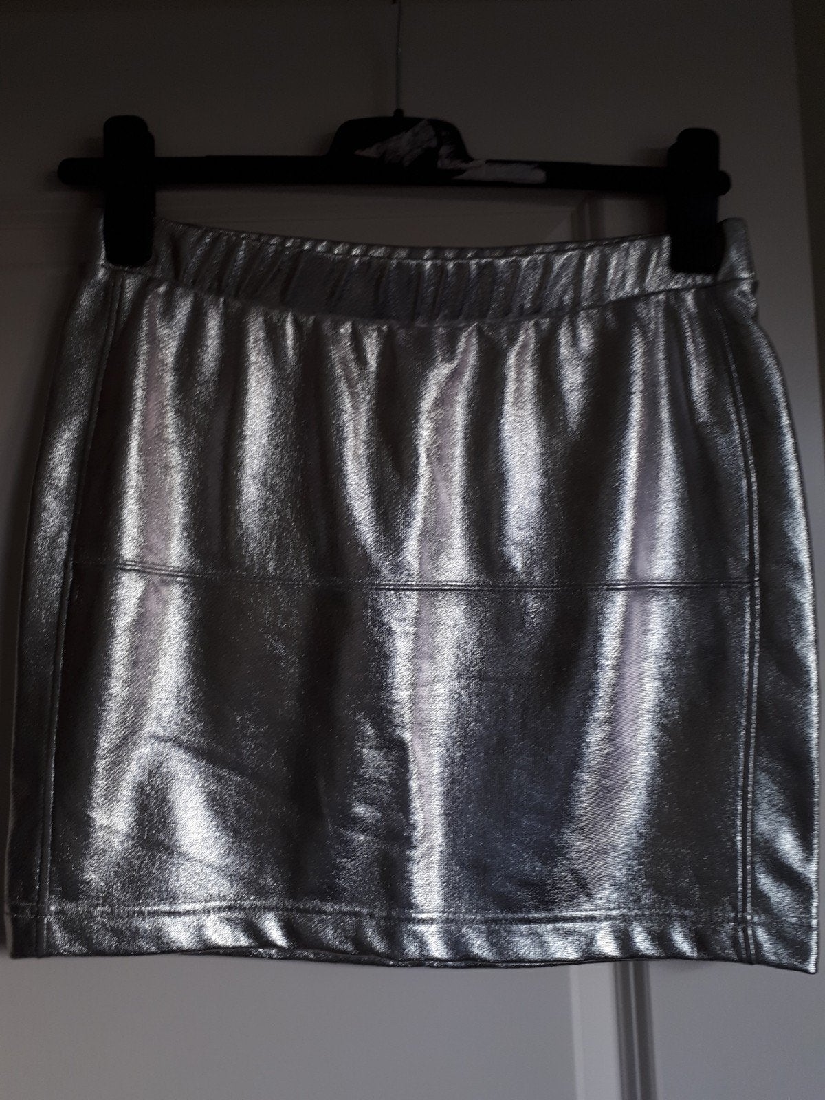 ROK ZILVER NIEUW MAAT S, Ophalen of Verzenden, Nieuw, Maat 38/40 (M), Boven de knie