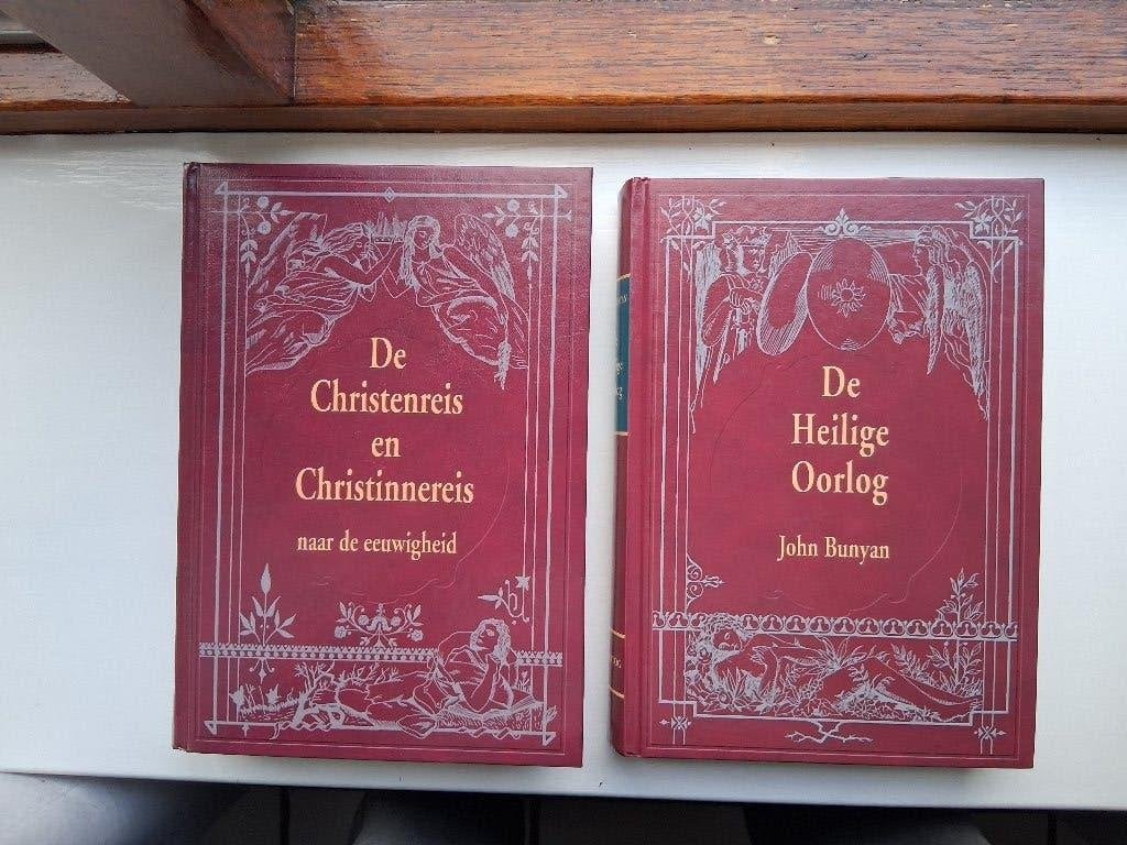 De Christen- Christinnereis + De Heilige Oorlog - J. Bunyan, Boeken, Christendom | Protestants, Ophalen of Verzenden, Zo goed als nieuw