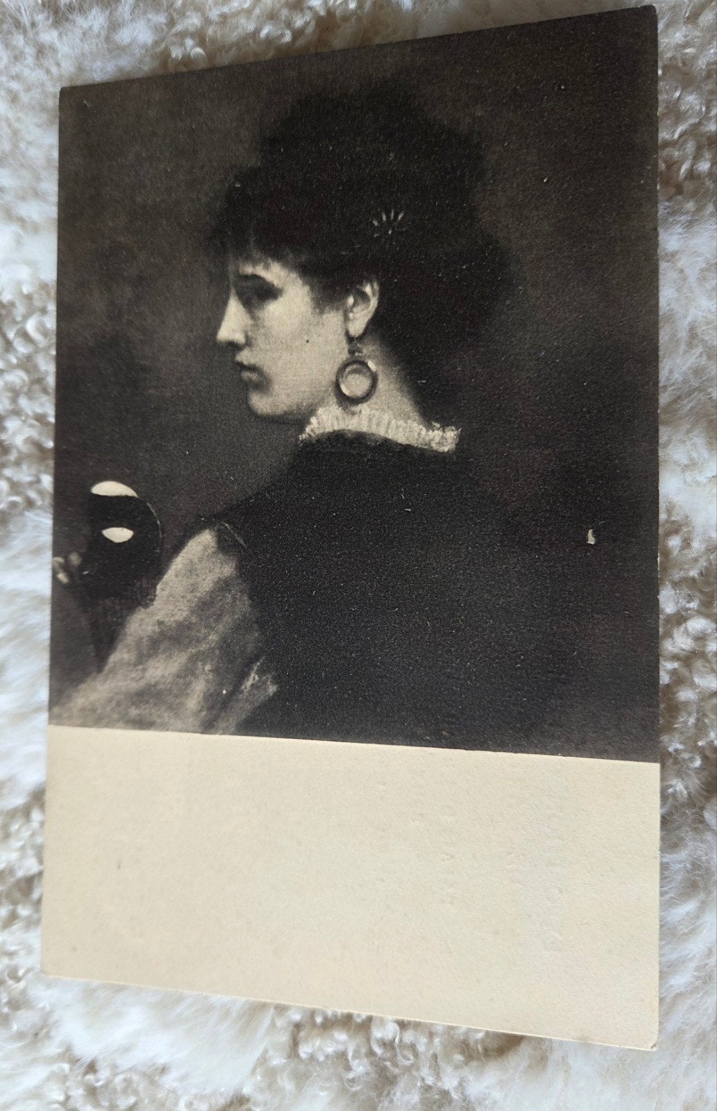 Oude ansichtkaart: La Femme au masque (Eugène Smits), Verzenden, 1920 tot 1940, Ongelopen, Overige thema's