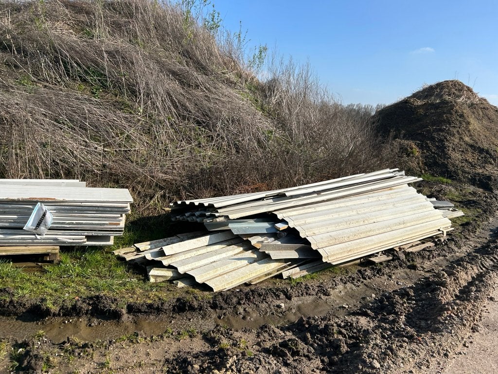 damwandplaten 1000m2, Ophalen, Gebruikt, Overige materialen, Minder dan 20 mm