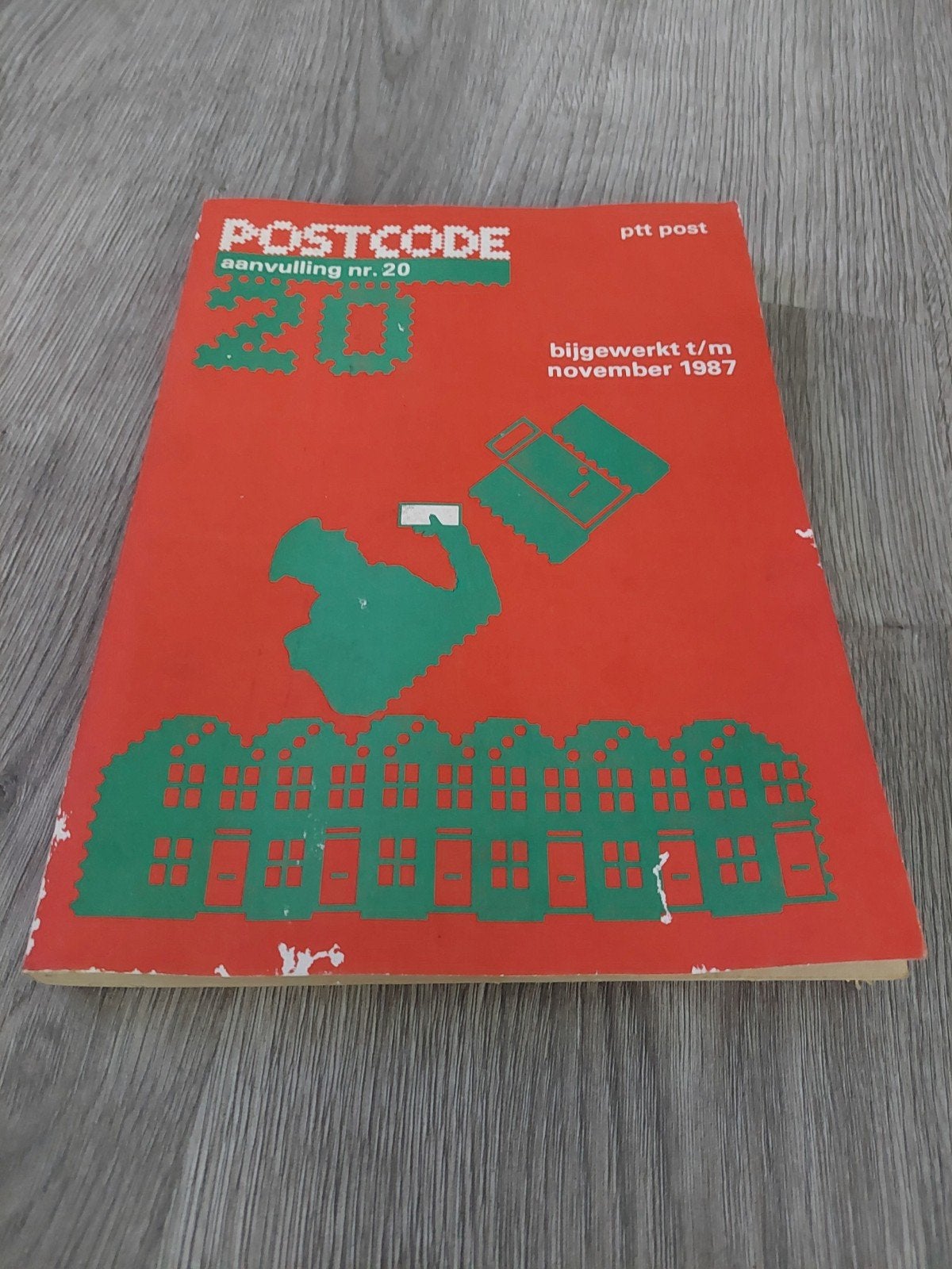 Vintage  POSTCODE GIDS  PTT POST , 1987, Verzenden, Zo goed als nieuw, Ptt post, Catalogus