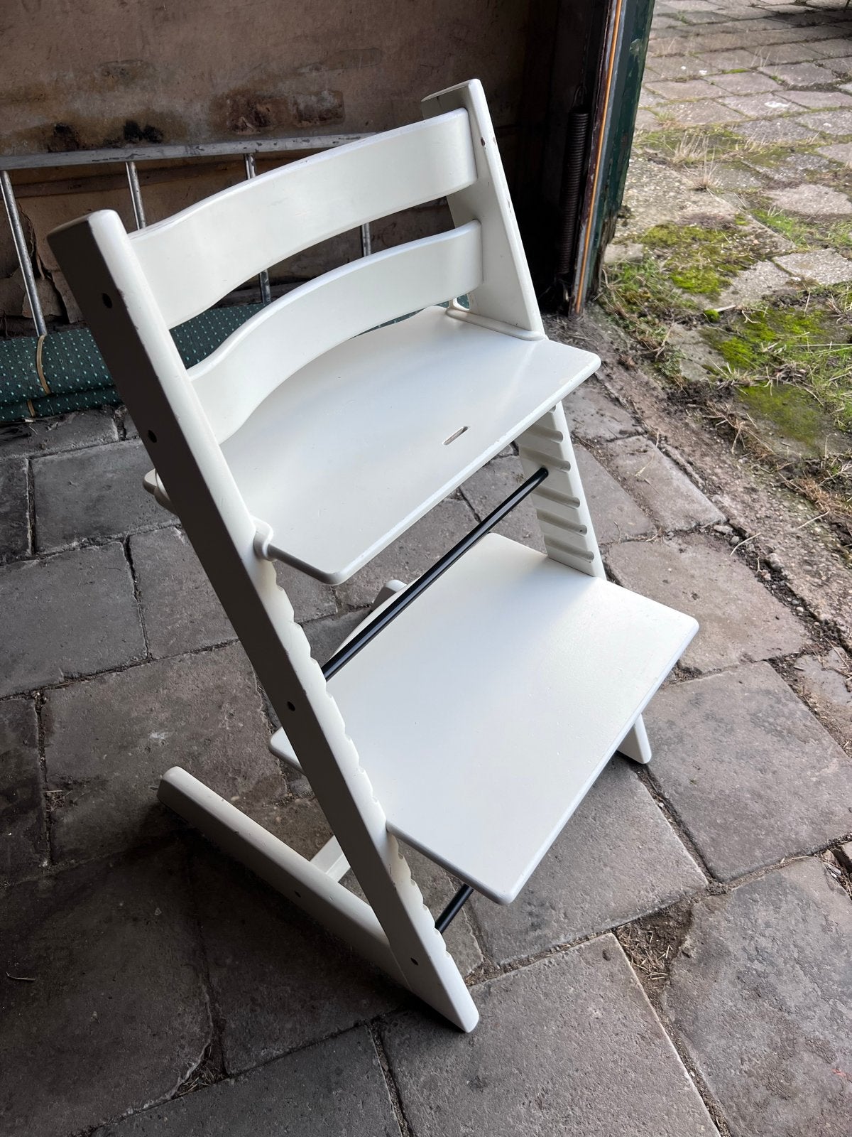 Stokke Tripp Trapp stoel - wit, Kinderen en Baby's, Ophalen, Gebruikt, Meegroeistoel, Aanschuifbaar