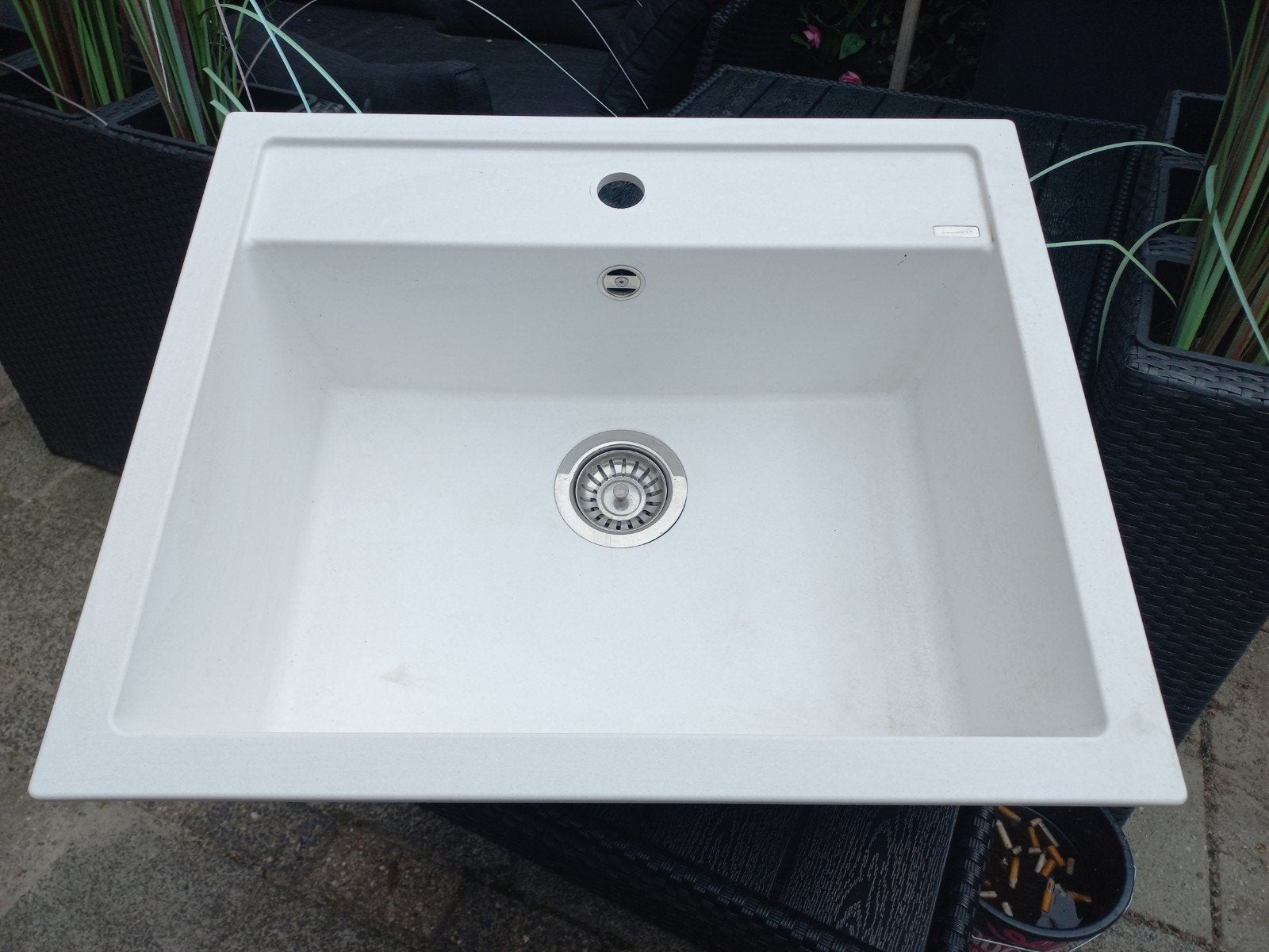 Inbouw spoelbak keuken zgan wit, Ophalen, Zo goed als nieuw
