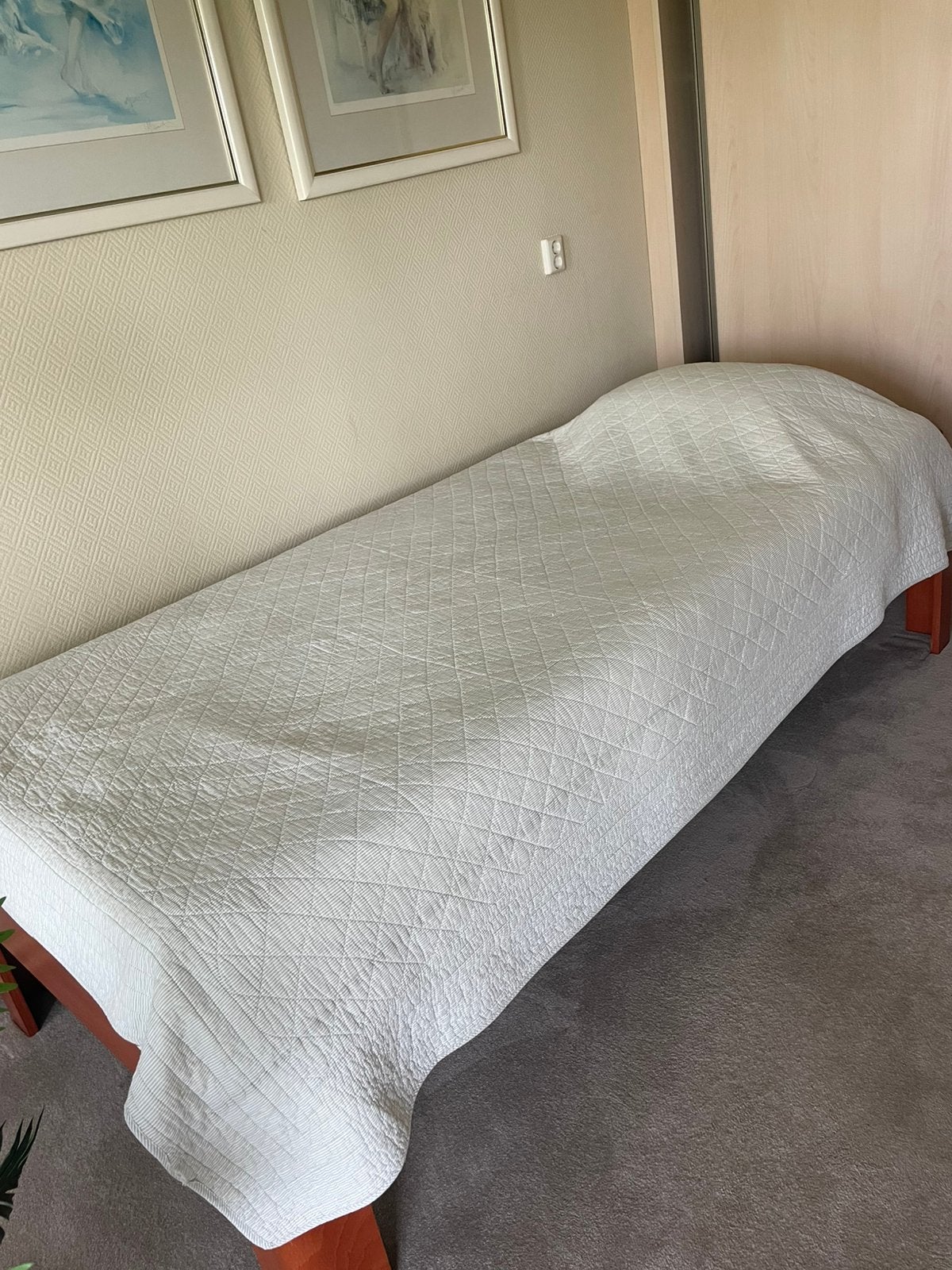 een 1-persoons Auping bed, elektrisch verstelbaar, Ophalen, Zo goed als nieuw, Eenpersoons, 100 cm