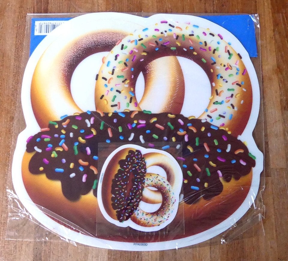Donut placemats plastic placemat donuts onderzetters, Placemat, Nieuw, Kunststof, Bruin