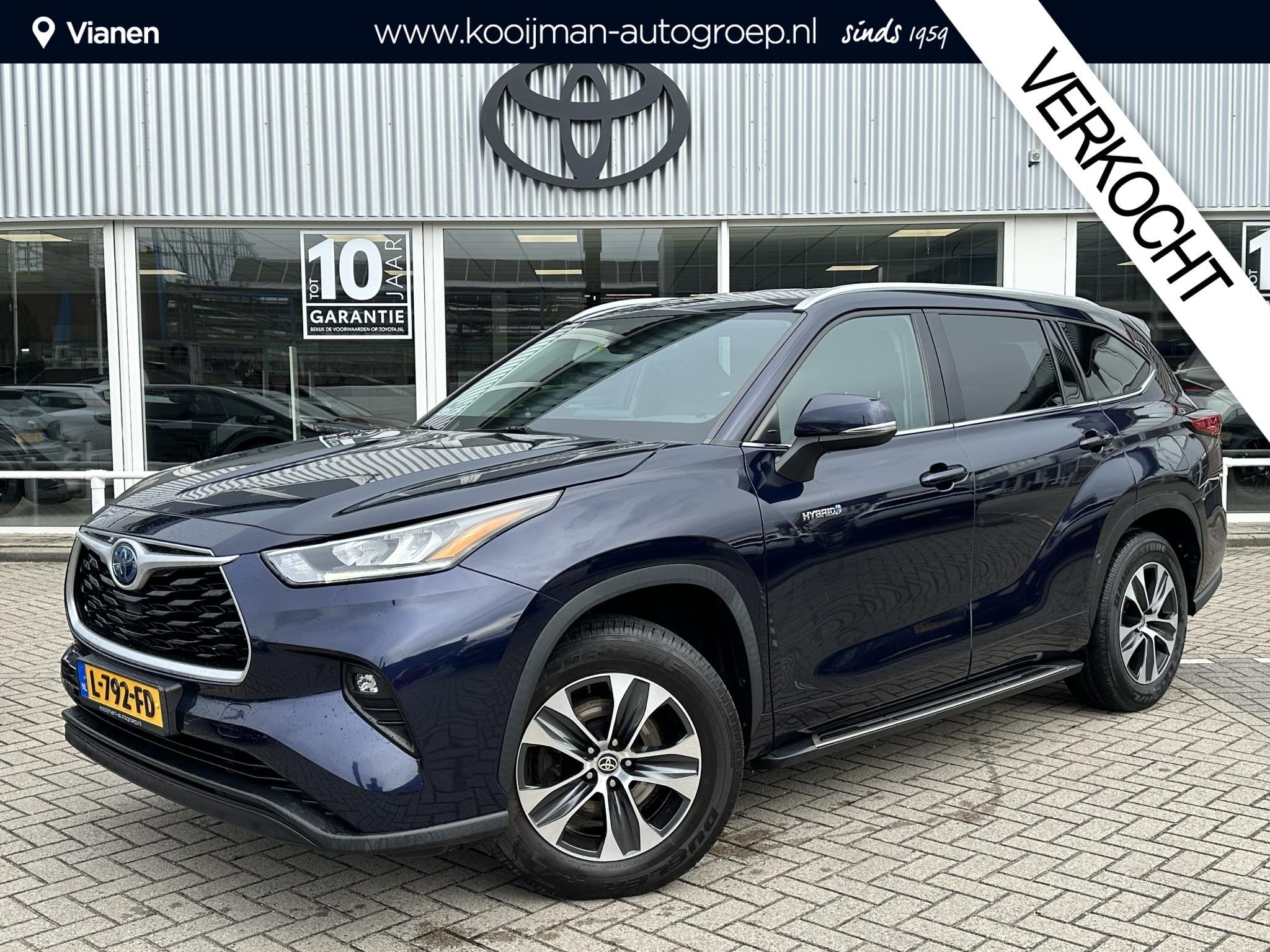 Toyota Highlander 2.5 AWD Hybrid Style NL Auto, 1e eigenaar,, Auto's, Automaat, Gebruikt, Euro 6, 4 cilinders