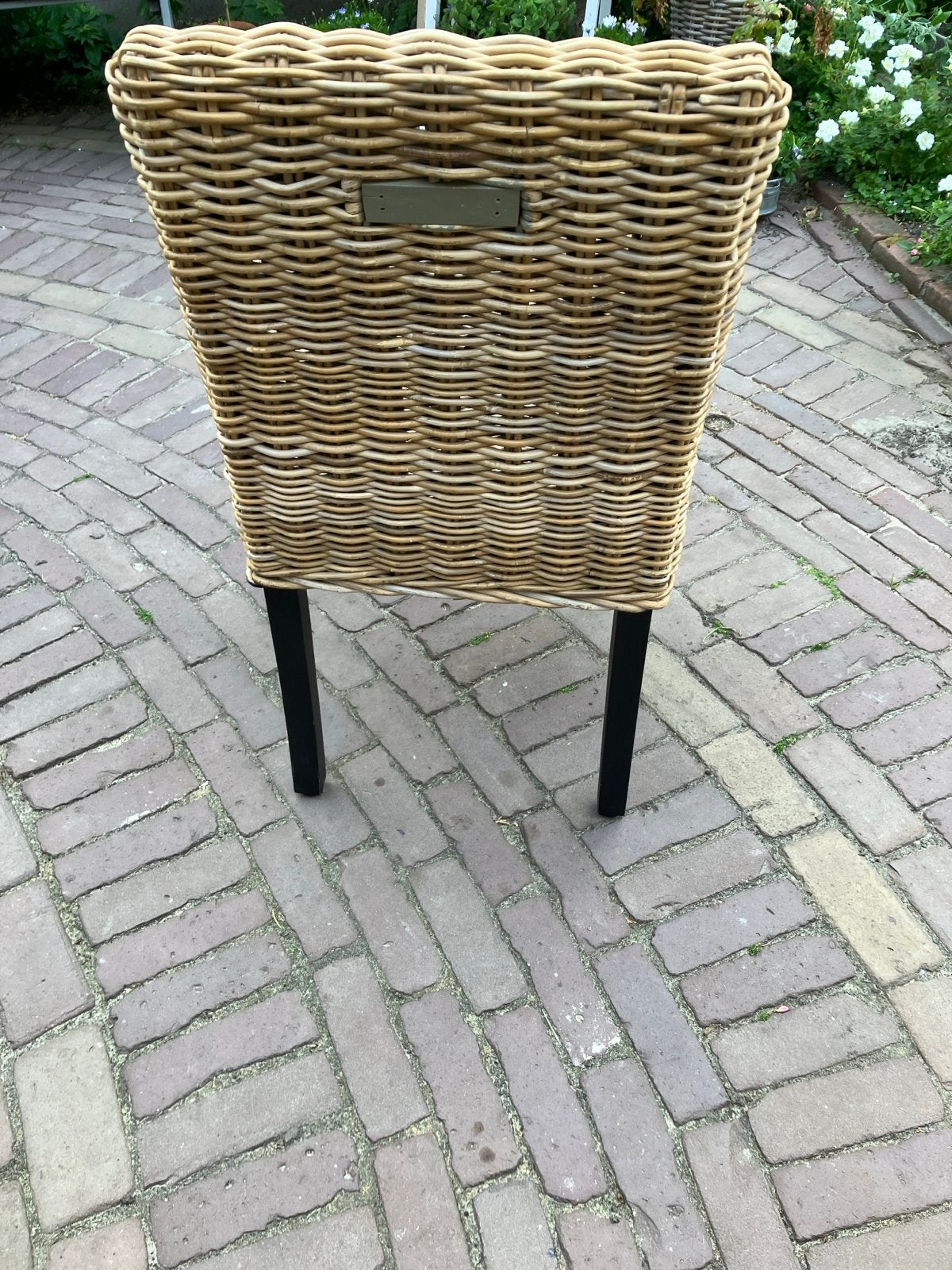 4 rotan stoelen, Huis en Inrichting, Ophalen, Gebruikt, Bruin, Riet of Rotan