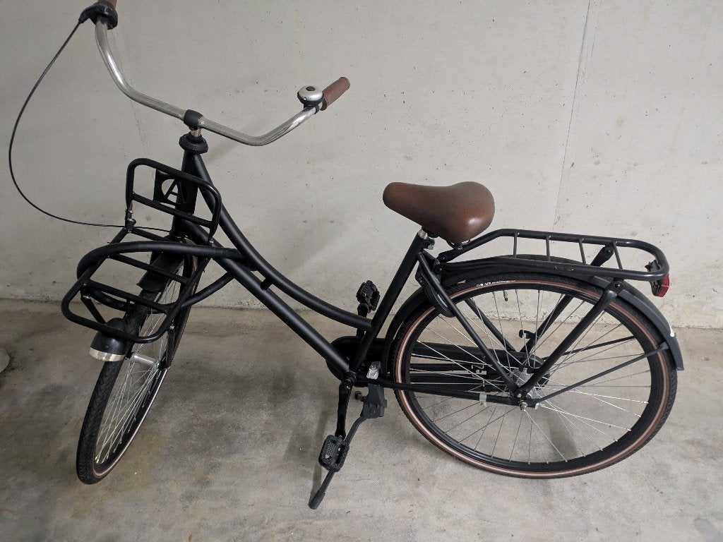 AVALON Transportfiets, 3 versnel. 28 inch, 50 cm, Mat Zwart, Fietsen en Brommers, Fietsen | Heren | Herenfietsen, Terugtraprem