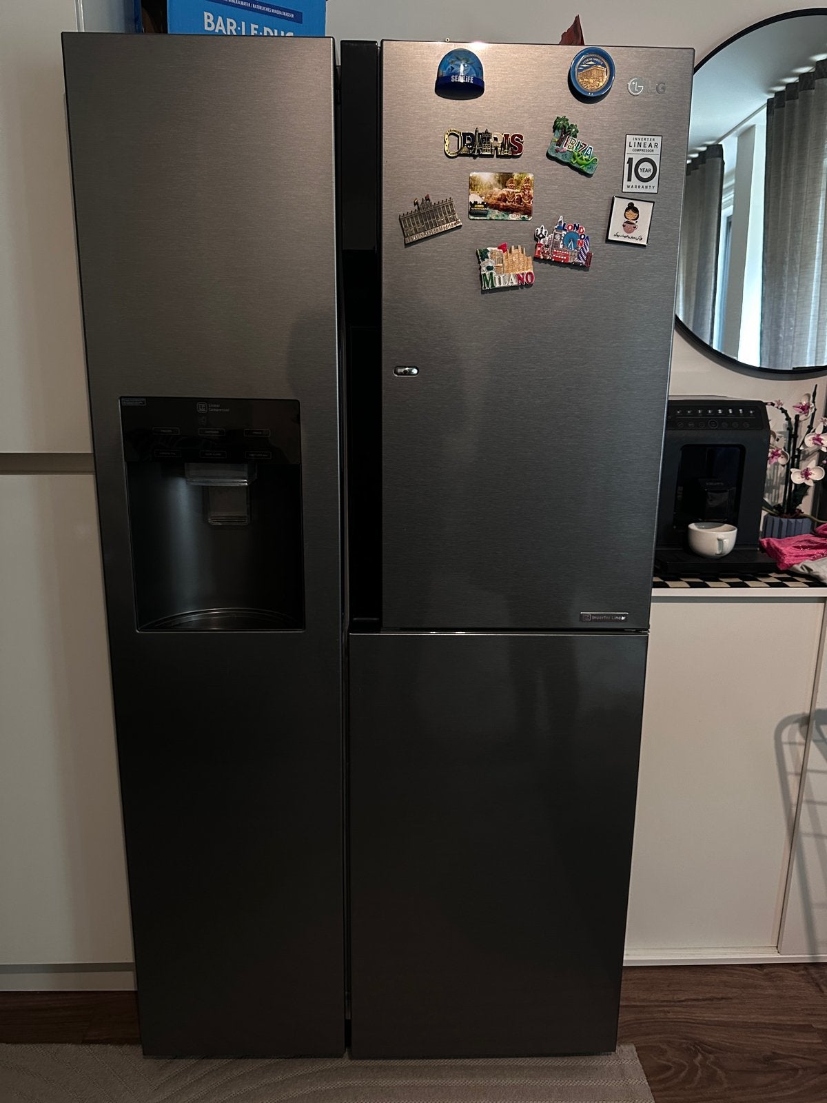 LG Amerikaanse Koelkast met Door-in-Door en Waterdispenser