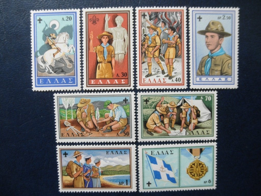 Postzegels Griekenland 1960 scouting - cw. 8,00 postfris., Ophalen of Verzenden, Griekenland, Postfris