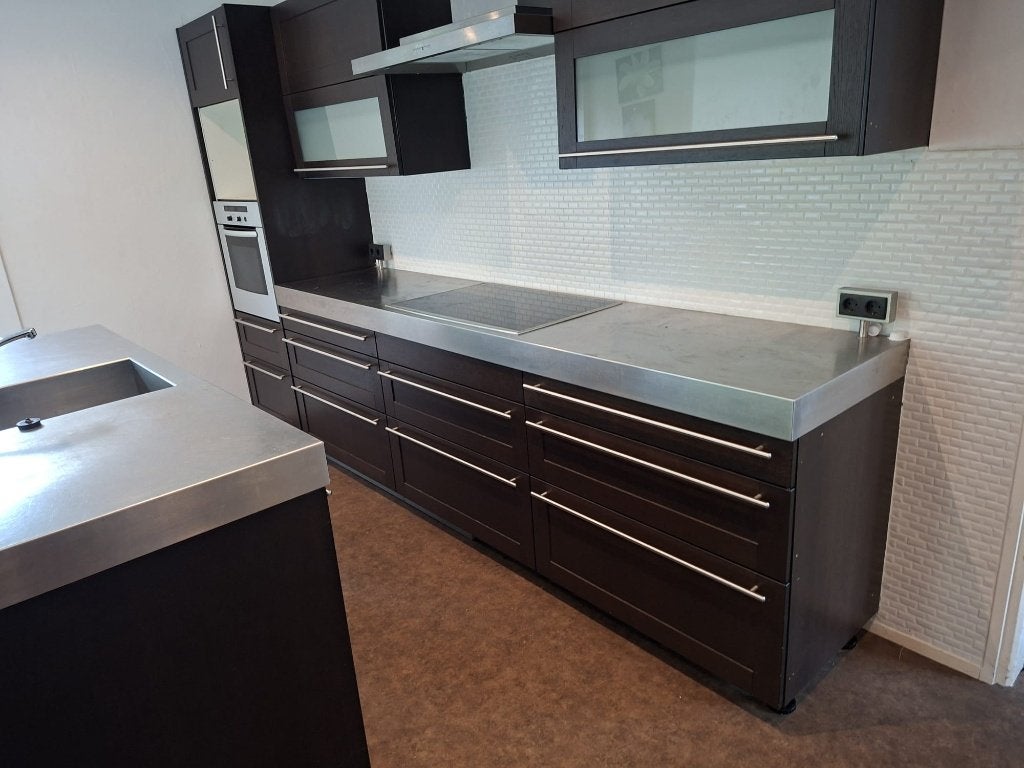 Keuken Bruynzeel, Ophalen, Gebruikt, Bruin, Enkelwandige keuken