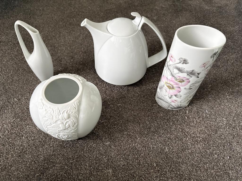 Rosenthal Porselein Set: Theepot, Vazen en Pot, Ophalen of Verzenden