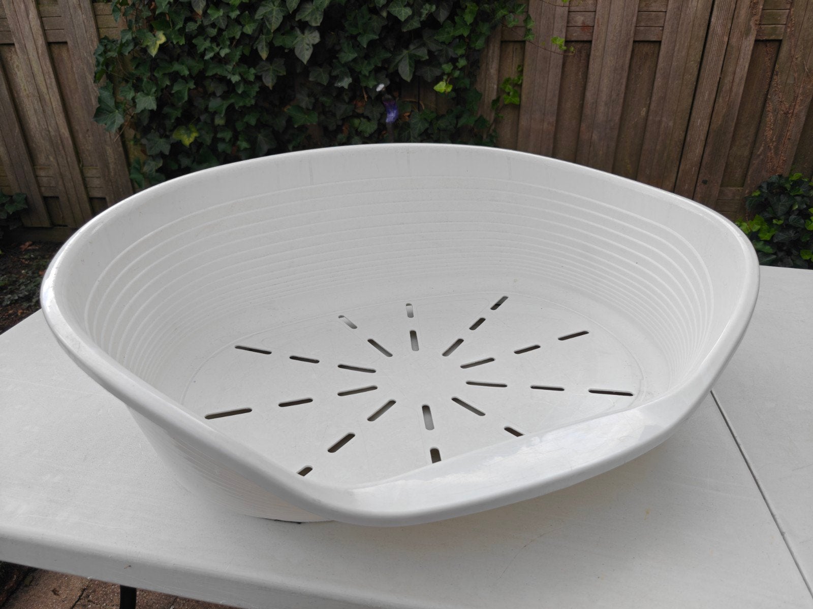 hondenmand stevig plastic wit, Dieren en Toebehoren, Hondenmanden, Ophalen, Overige