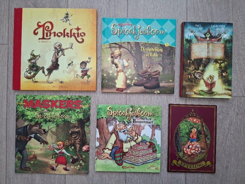 6 x Efteling boeken o.a Sprookjessprokkelaar Jaarboekje 1997, Verzamelen, Ophalen, Gebruikt, Overige typen