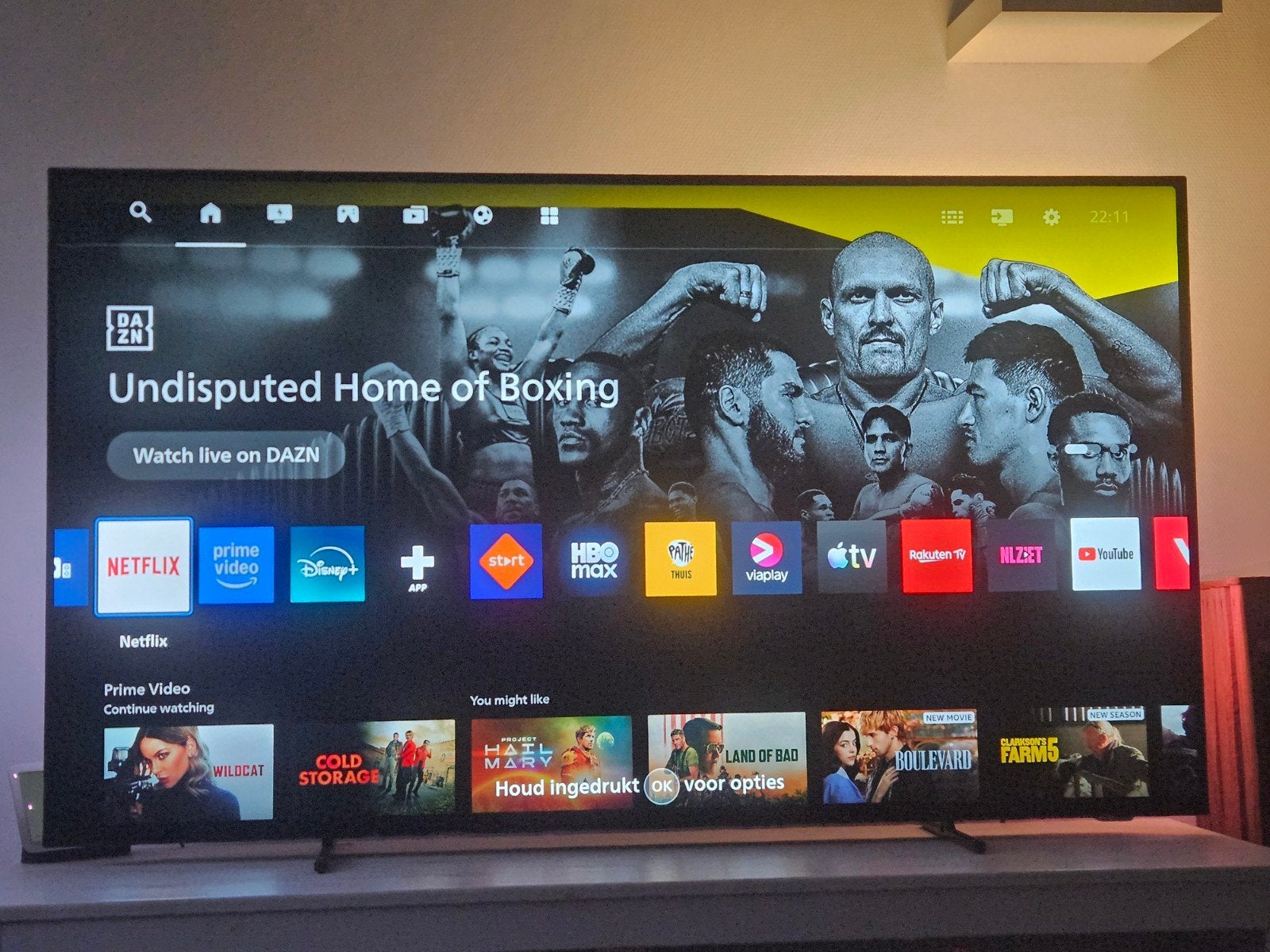 Philips 65OLED760/12 65" 4K OLED Ambilight TV - Nieuwstaat, Ophalen, Philips, Nieuw, 100 cm of meer