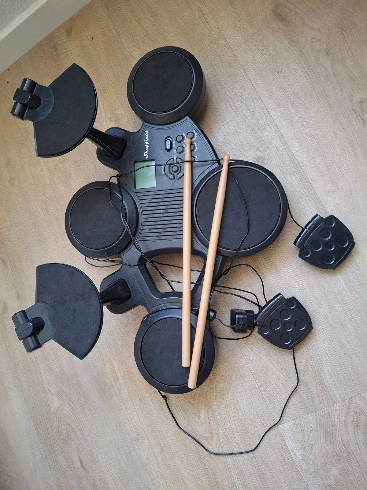 Sheffield elektronisch drumstel - 2 bekkens defect, Muziek en Instrumenten, Drumstellen en Slagwerk, Ophalen of Verzenden