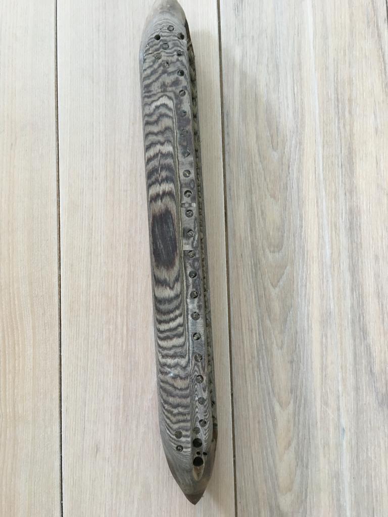 Antieke houten schietspoel - Decoratief weefgetouw, Antiek en Kunst, Ophalen of Verzenden