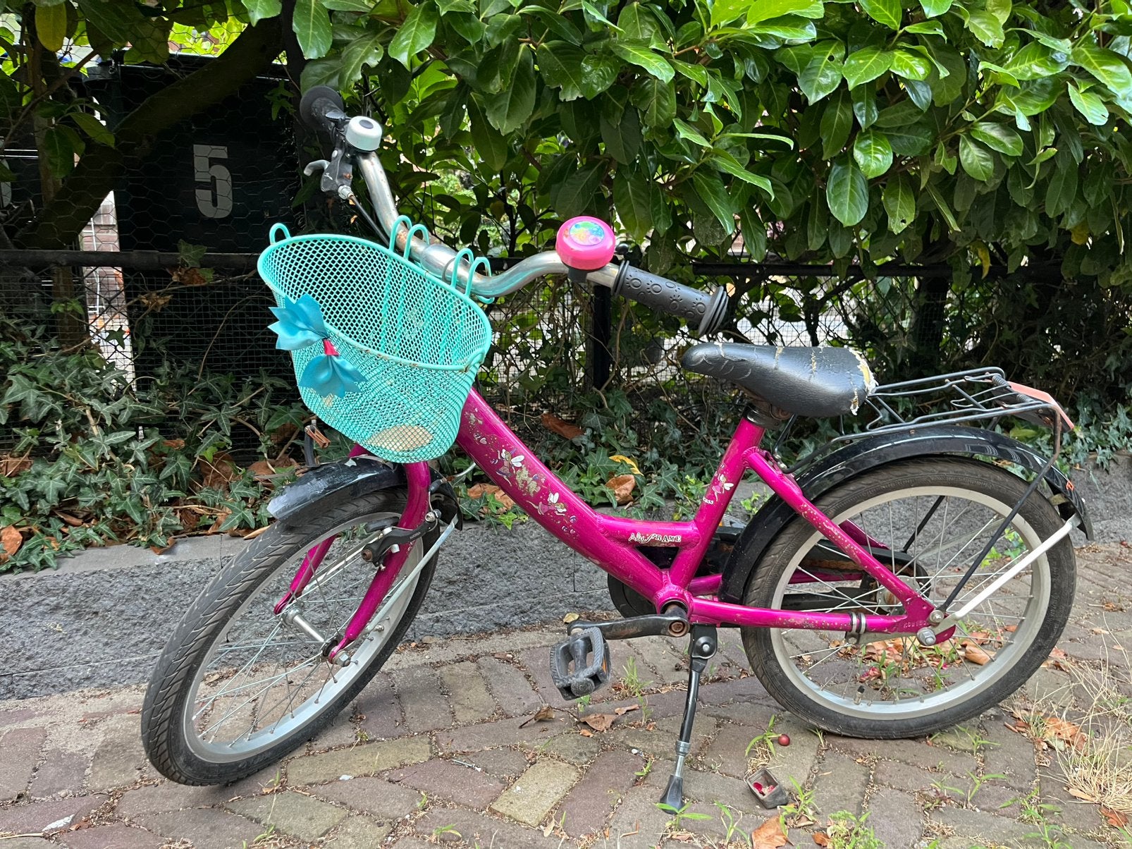 Kinderfietsje 18 inch, Ophalen, Gebruikt, Terugtraprem, 18 inch