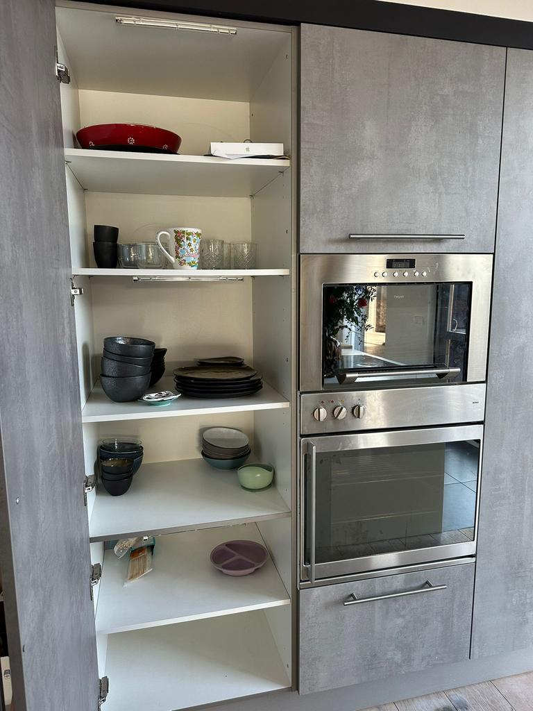 Grando Witte Eiland Keuken, Huis en Inrichting, Keuken | Complete keukens, Wit, Overige typen, Ophalen of Verzenden, Zo goed als nieuw