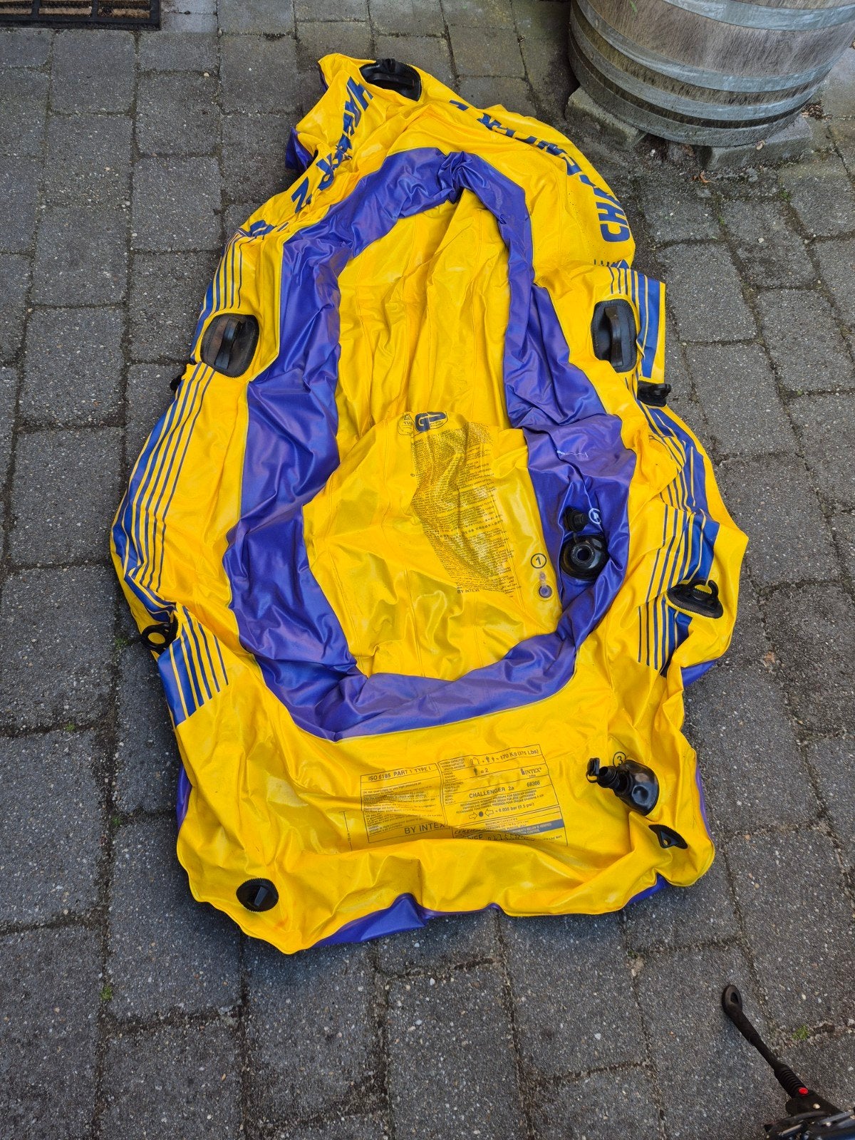 Opblaasboot challenger 3, Ophalen