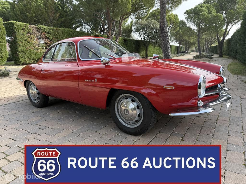 Alfa Romeo Giulia Sprint Speciale | 1964 | Route 66 Auctions, Auto's, Oldtimers, Overige carrosserieën, Zwart, Bedrijf, Handgeschakeld